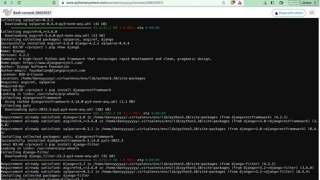How to deploy mySQL database in Django on PYTHONANYWHERE смотреть онлайн
