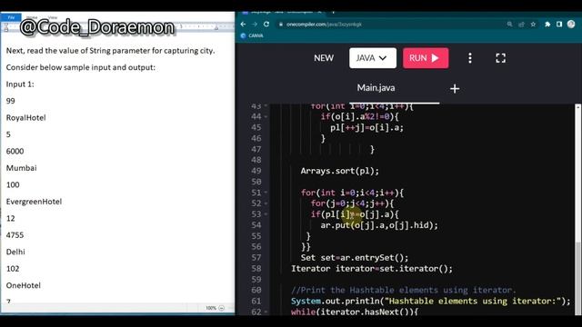 fully Explained |TCS IRA JAVA 18th APR SOL | TCS IRA JAVA|TCS PRA JAVA|CODE DORAEMON|JAVA TUTORIAL смотреть онлайн
