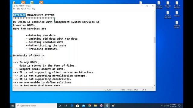 ORACLE 19c tutorial || Demo - 1 || by Mr. Dinesh On 18-03-2020 @8PM смотреть онлайн