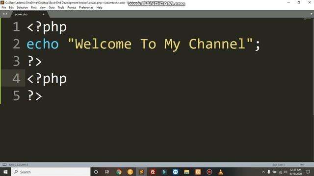 Program To Find Power Of Any Number By Using Php Language | Programming | by ADAM TECH смотреть онлайн