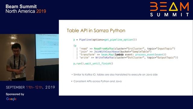 Samza Portable Runner for Beam смотреть онлайн