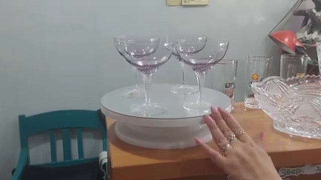 ВЕРБИЛКИ РЕДКИЙ ЧАЙНЫЙ СЕРВИЗ "ПУРПУРНЫЙ ЛИСТОК". ФУЖЕРЫ ХРУСТАЛЬНЫЕ И МНОГОЕ ДРУГОЕ. смотреть онлайн