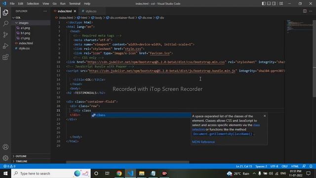 Testimonials using col in bootstrap смотреть онлайн