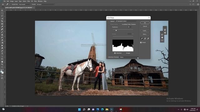 How To Use Color Range In Photoshop//sky replacement in photoshop 2020 sk Editing смотреть онлайн