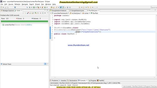 Cucumber : How to run Cucumber features file using JUnit and What is Cucumber Options : Tutorial 5 смотреть онлайн