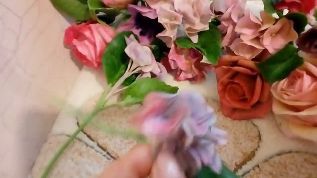 Сочетание цветов в букетах из холодного фарфора смотреть онлайн