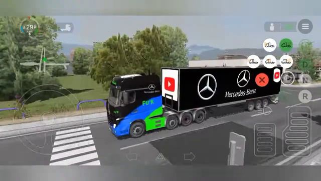 new Mercedes-Benz truck skin //universal truck simulator new skin//ultimate skin edition// by me ?? смотреть онлайн