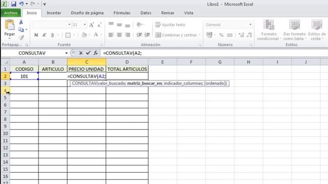 Microsoft Excel 2010 - Facturero de ventas con la formula ConsultaV de las funciones смотреть онлайн