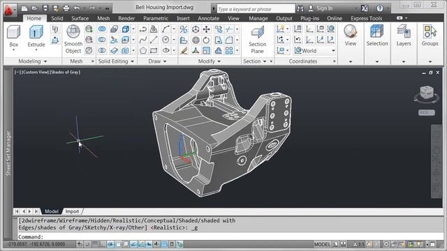AutoCAD 2012 - Import смотреть онлайн