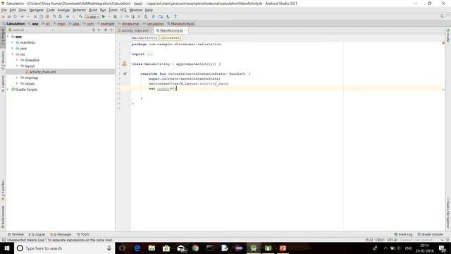 Android Development Course Using Kotlin for beginners -5(Addition and Subtraction android app) смотреть онлайн