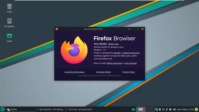 Distro Linux Manjaro 18.1.5 - Based on Arch Linux - Desktop Environment XFCE смотреть онлайн
