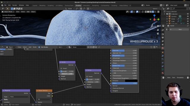 Winter Snowman Scene (Blender Tutorial) ⛄ смотреть онлайн