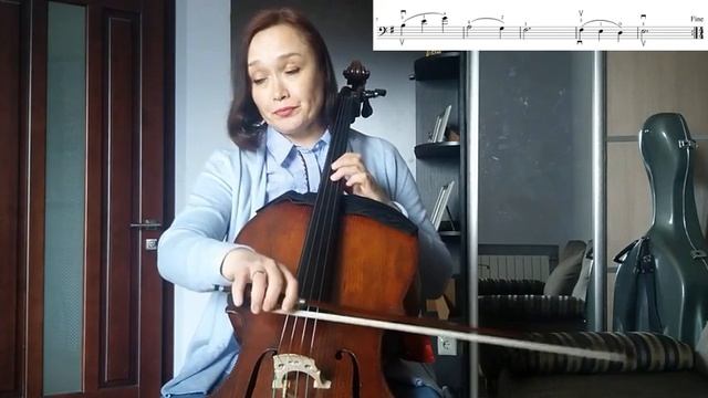 как играть на виолончели мелодию из фильма "Гладиатор" (ноты прилагаются) смотреть онлайн