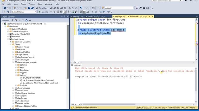 Index in SQL |Clustered Index| Non-Clustered Index | SQL in tamil | Tech with Hema |#sql #sqlintami смотреть онлайн
