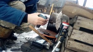 Ремонт бетономешалки, замена подшипников.