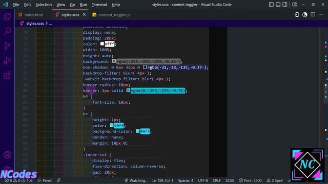 Toggle content change with button HTML SASS jQuery vid-15 смотреть онлайн