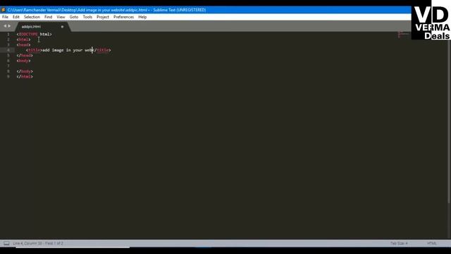 #1 how to insert image in html using Sublime Text Editor смотреть онлайн