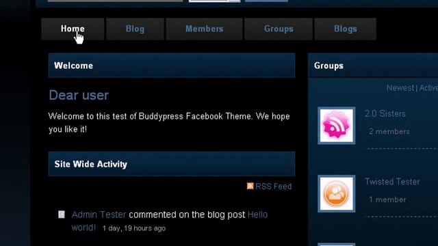 DarkPress: free theme for BuddyPress смотреть онлайн