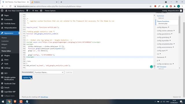 Google analytics tutorial: How to add google analytics to WordPress? | no plugin but codes | 2022 смотреть онлайн