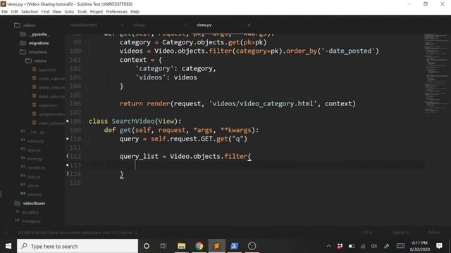 Building a Video Sharing Web App with Python 3 and Django: Part 6 Adding a Video Search Bar смотреть онлайн