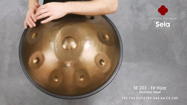 Sela SE 203 Harmony Handpan F# Hijaz Stainless Steel смотреть онлайн