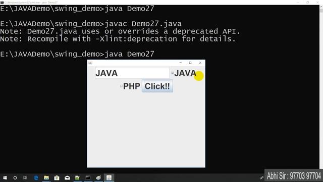 Swing in java in Hindi part 33 смотреть онлайн