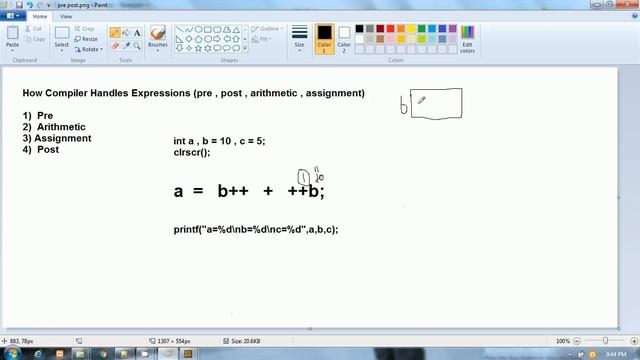 C Language for beginners in Hindi | a = b++ + ++b | interview question смотреть онлайн