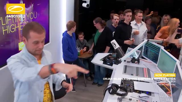 Nifra At A State Of Trance Studio With Dennis Sheperd And Estiva ASOT 902