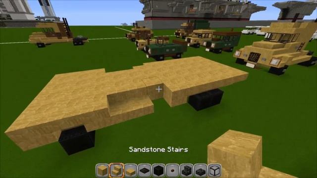 Minecraft Military Vehicles Tutorial (Humvee, 5 Ton and Jeeps) смотреть онлайн