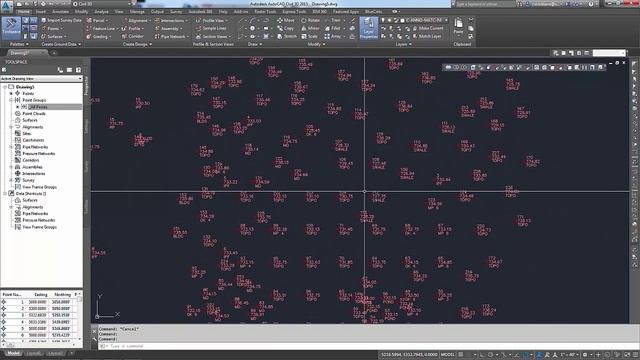 Civil 3D - Points, Point Group, Surface creation смотреть онлайн
