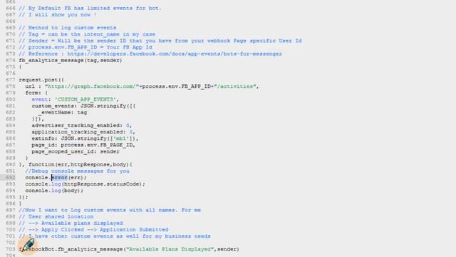 Log Facebook Analytics For Bot Custom Events Using NodeJS смотреть онлайн