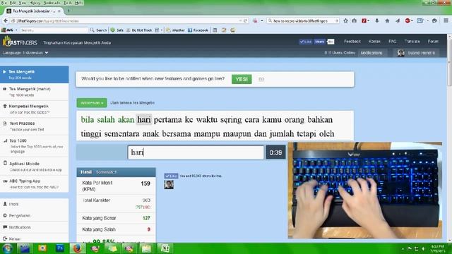 Typing Practice (Fast Typing Indonesia 10FF) смотреть онлайн