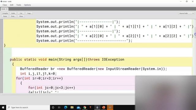 G.2 Tic Tac Toe Game in JAVA User VS User using 2D Array | in Hindi смотреть онлайн