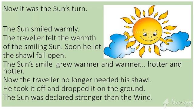 Story 2. The Wind and the Sun. Английский для детей. смотреть онлайн