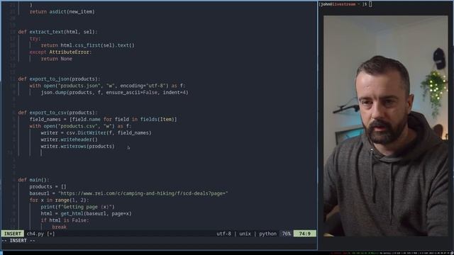Webscraping with Python How to Save to CSV, JSON and Clean Data смотреть онлайн