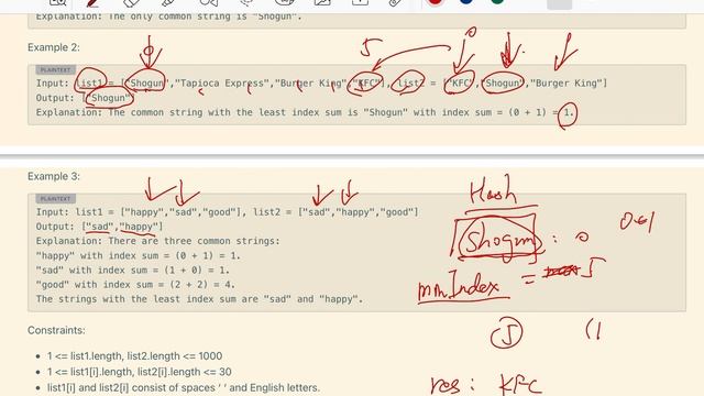 贾考博 LeetCode 599. Minimum Index Sum of Two Lists смотреть онлайн