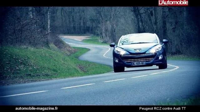 Peugeot RCZ 2 0 HDI contre Audi TT 2 0 TDI Quattro Comparatif Peugeot RCZ contre Audi TT ça boug смотреть онлайн