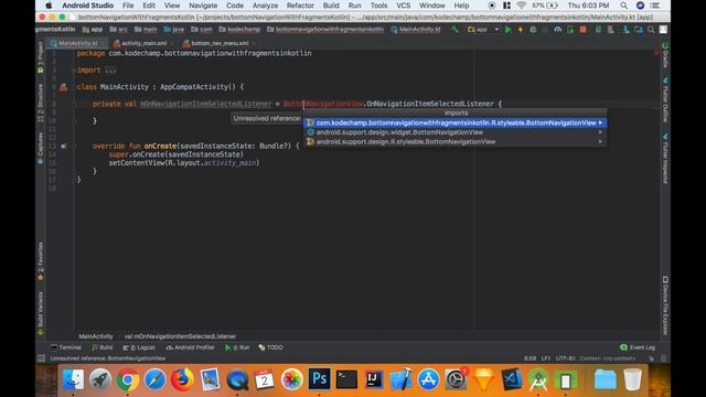 Bottom Navigation with Fragments with Kotlin смотреть онлайн