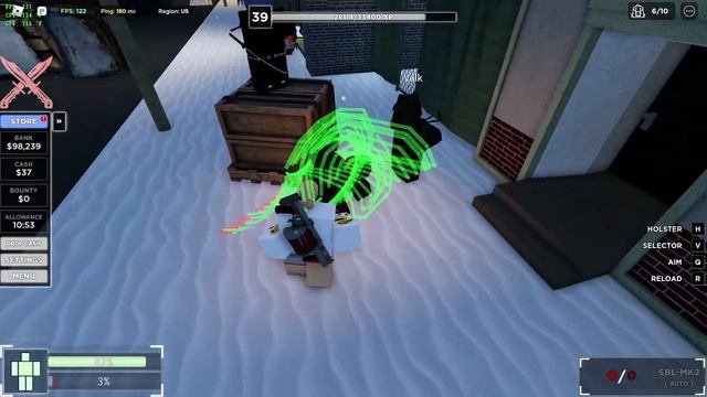 Snowball Launcher | Roblox criminality Winter update смотреть онлайн