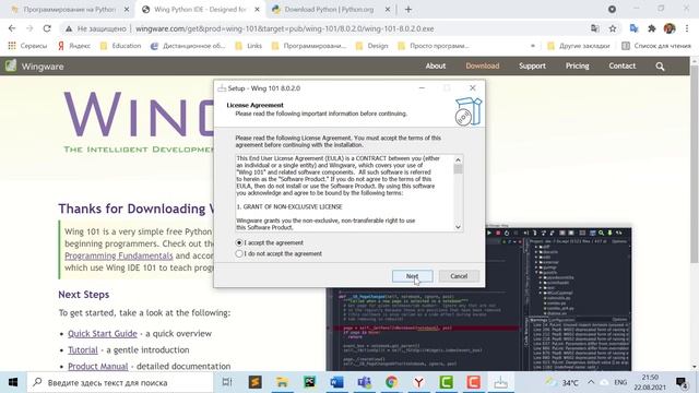 Урок 0. Установка интерпретатора Python 3 и среды программирования Wing смотреть онлайн