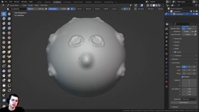 How to Mirror/Symmetrize Your Sculpts (Blender Tutorial) смотреть онлайн