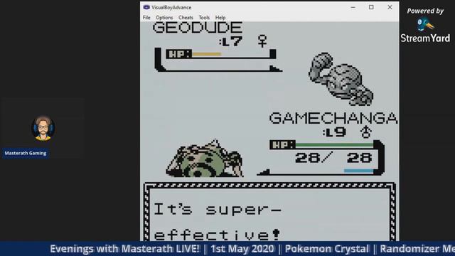 Masterath Gaming Stream Highlights | Pokemon Crystal | Randomizer Metronome Nuzlocke Challenge смотреть онлайн