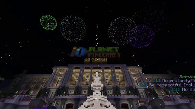 Firework Display during the Opening of Planet Minecraft's 10 Year Anniversary Server смотреть онлайн