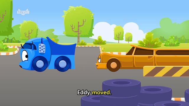 Tire Town School 1 | Eddy's First Day | Cars | Little Fox | Animated Stories For Kids