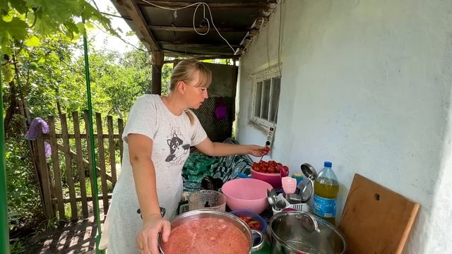 Кормлю Жука с ложки) Режем арбуз ? с огорода, Чудо СОУС 10 литров и не меньше! Несчастные помидоры. смотреть онлайн