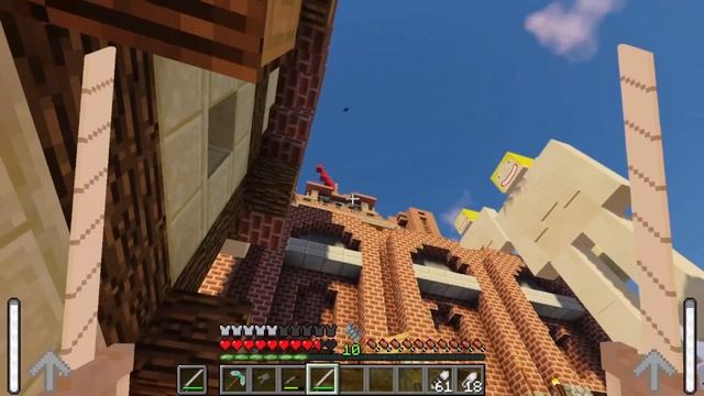 L'ATTACCO DEI GIGANTI SU MINECRAFT!!|Attack on Minecraft-MOD смотреть онлайн