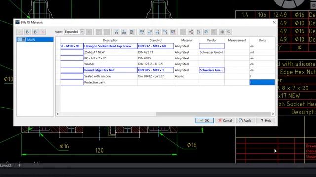 Update DWG from AutoCAD Mechanical with Part List and BOM in ARES Mechanical смотреть онлайн