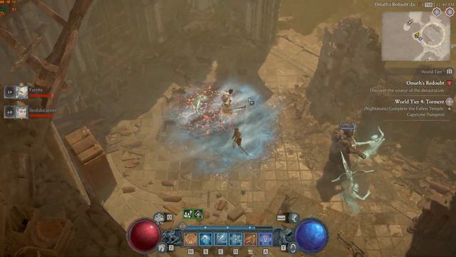 Diablo 4 - Strong Hold Omath's Redoubt - Sorcerer смотреть онлайн