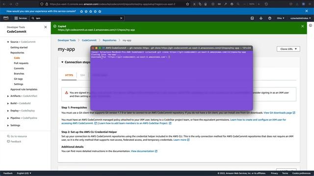 AWS CodeCommit tutorial: your first Repo, Commit and Push смотреть онлайн