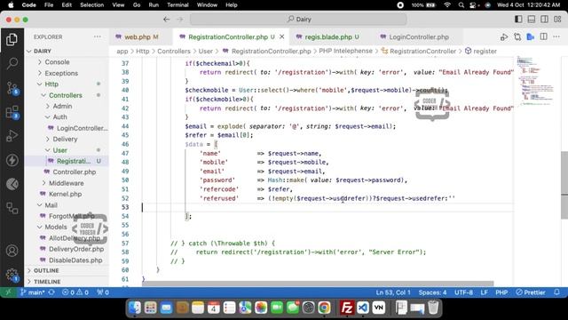User Login Sending Mail | Dairy Management System | Live Project | Php | Hindi | Coder Yogesh смотреть онлайн